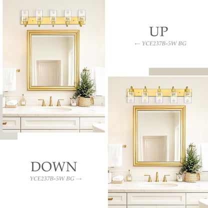 Lampadari per il mobiletto del bagno - Lampada da parete in stile rustico per il bagno