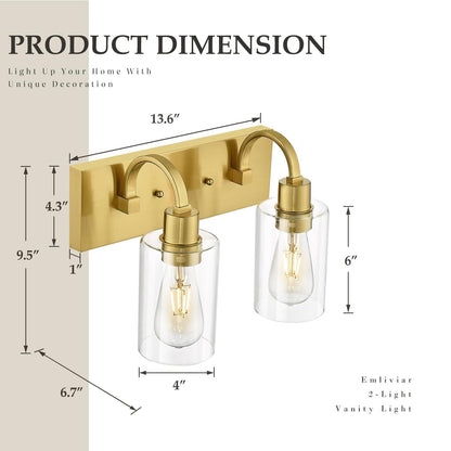 Lampadari per il mobiletto del bagno - Lampada da parete in stile rustico per il bagno