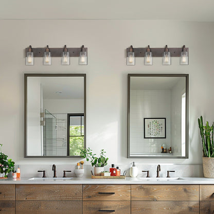 Lampadari per il mobiletto del bagno - Lampada da parete in stile rustico per il bagno