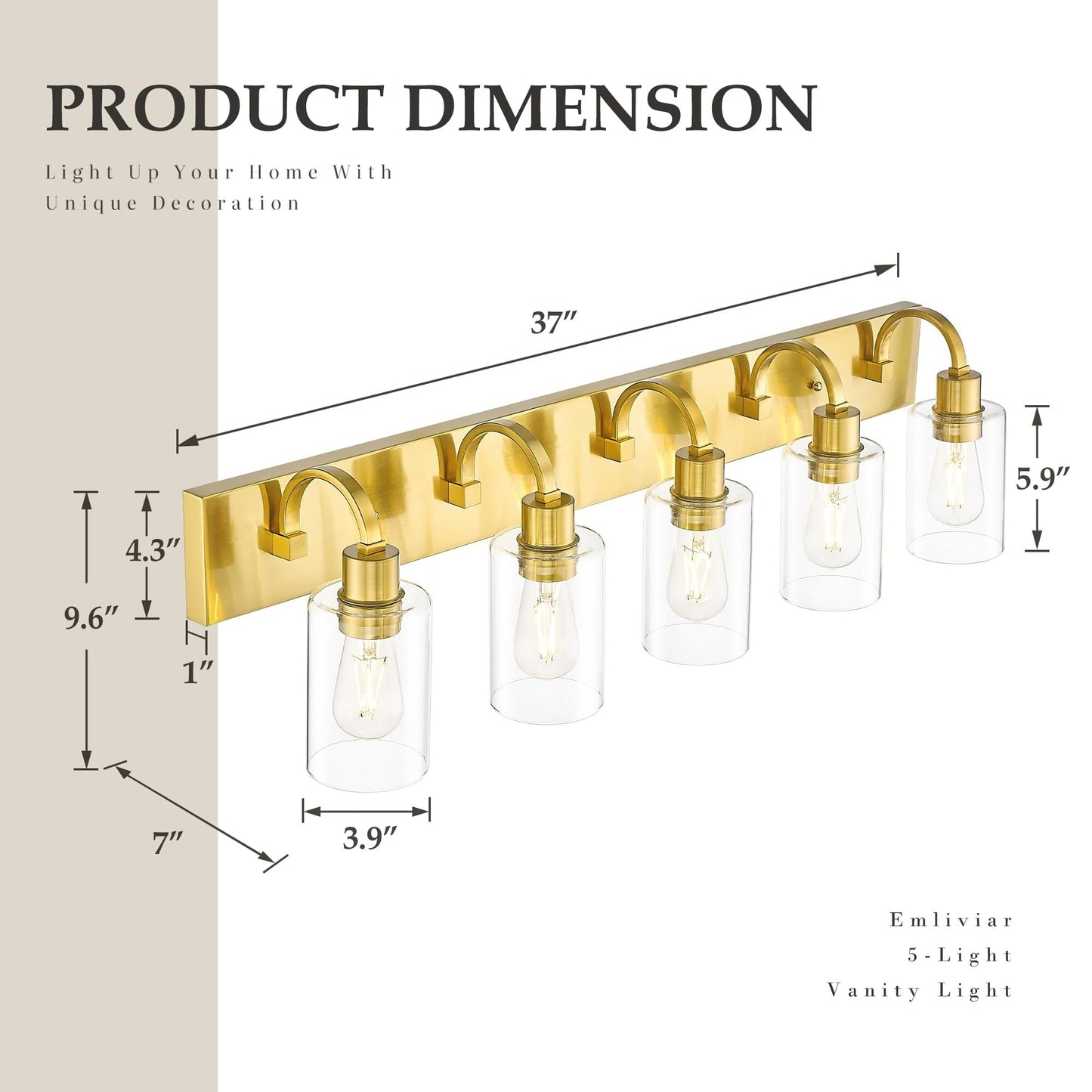 Lampadari per il mobiletto del bagno - Lampada da parete in stile rustico per il bagno