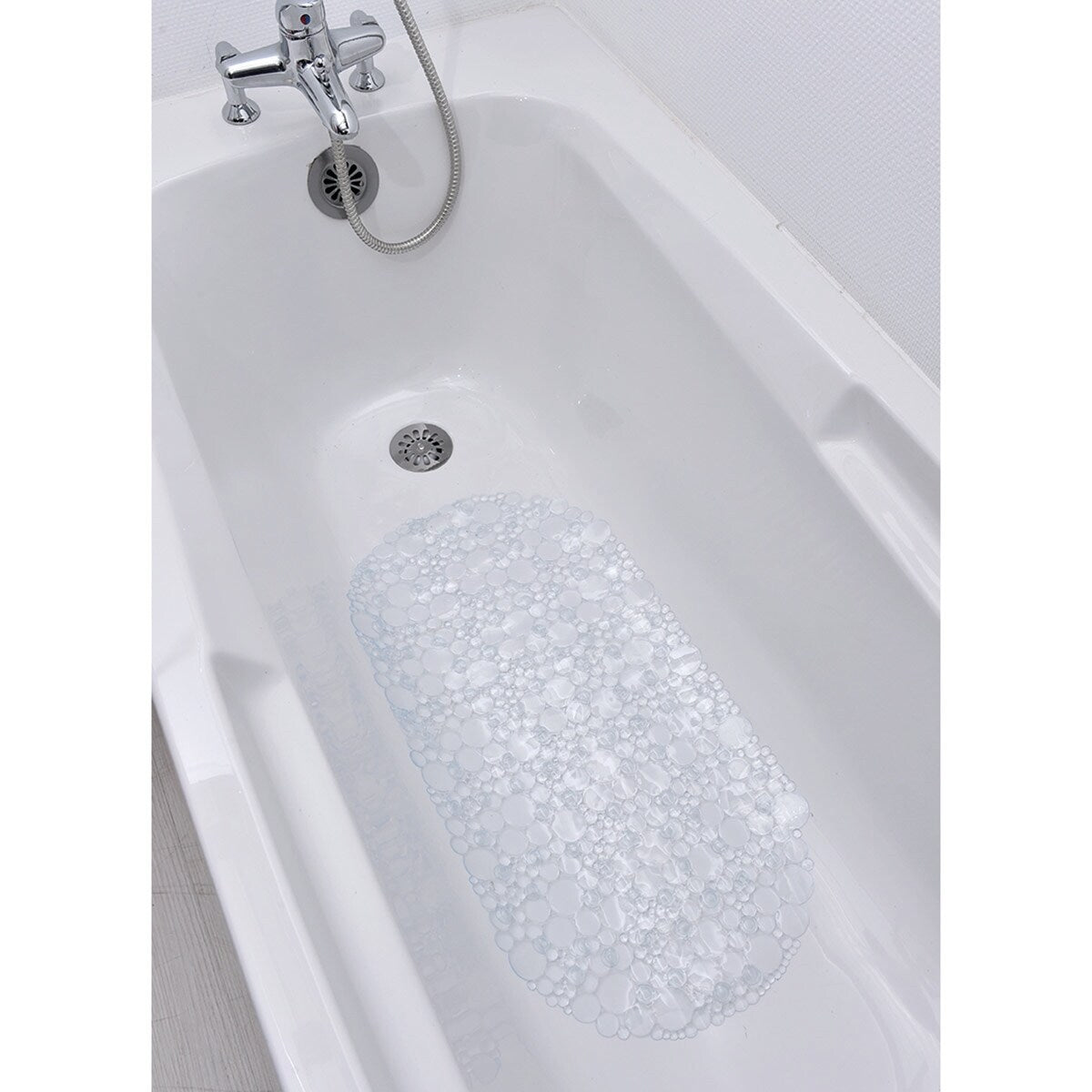 Tappetino antiscivolo ovale per vasca da bagno Bubbles 28 L x 15 W