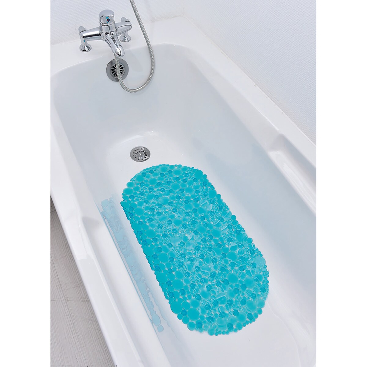 Tappetino antiscivolo ovale per vasca da bagno Bubbles 28 L x 15 W