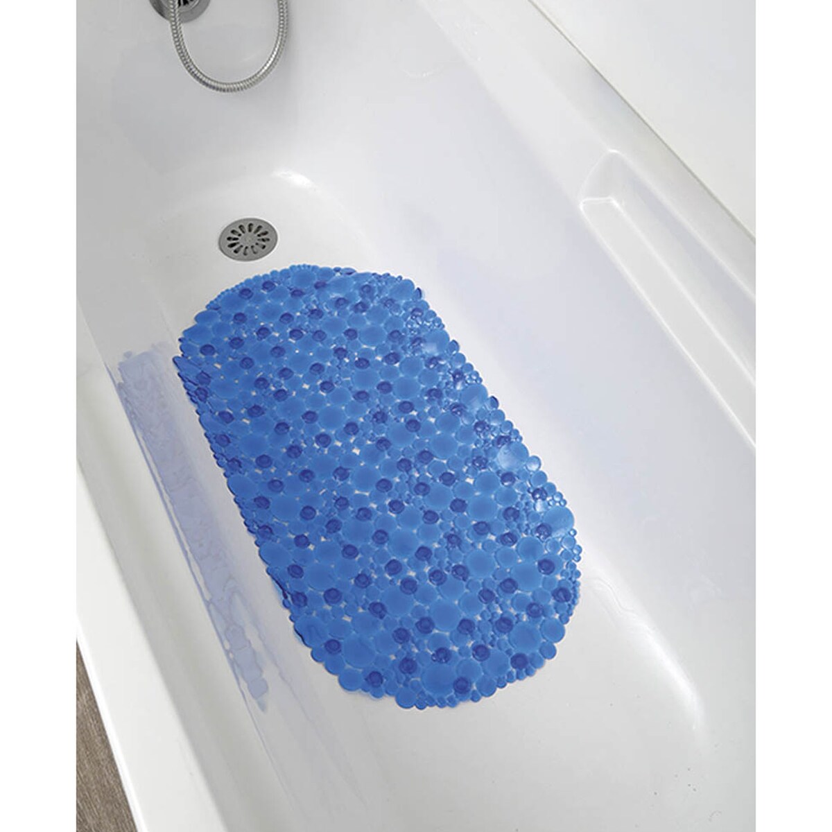 Tappetino antiscivolo ovale per vasca da bagno Bubbles 28 L x 15 W