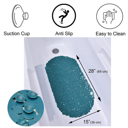 Tappetino antiscivolo ovale per vasca da bagno Bubbles 28 L x 15 W