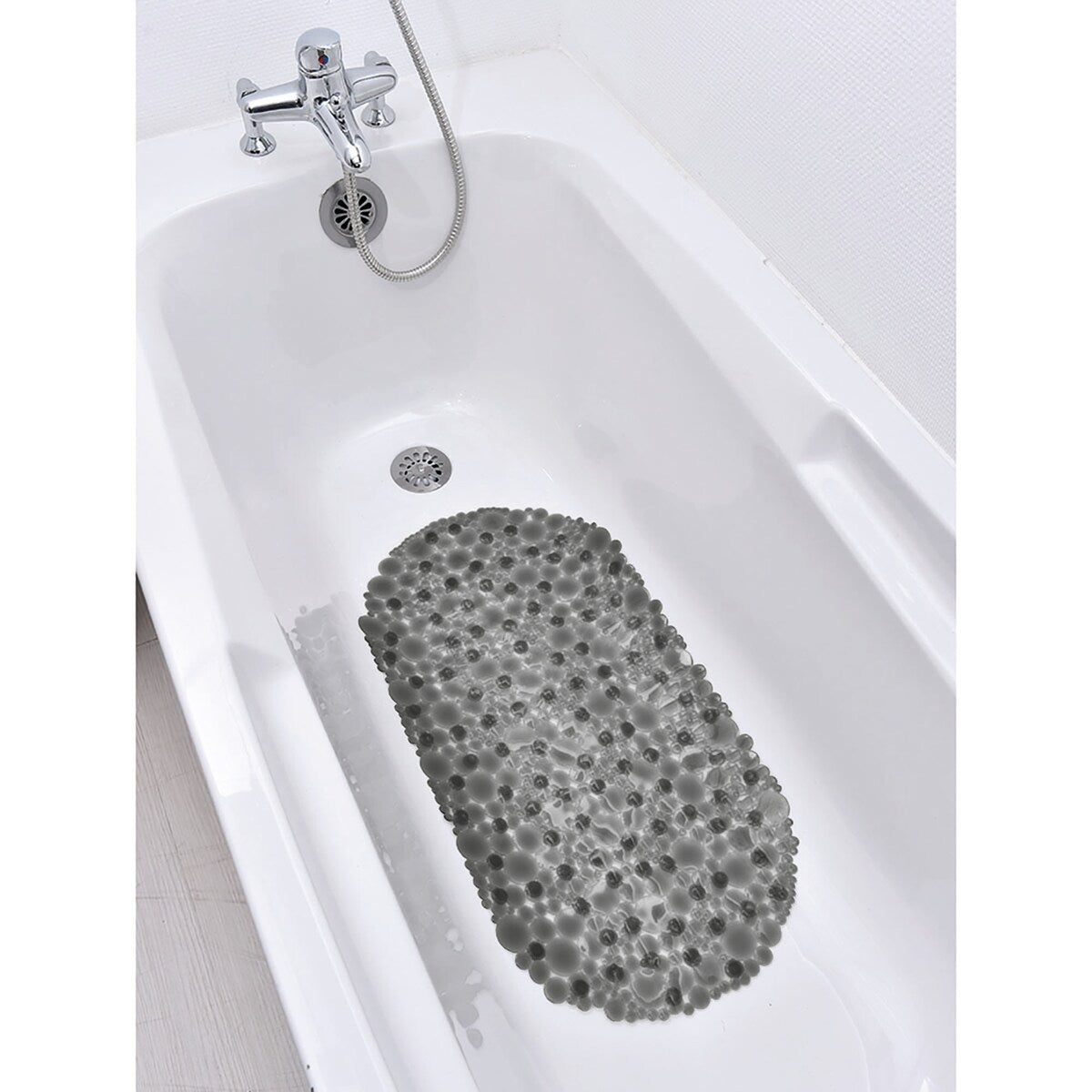 Tappetino antiscivolo ovale per vasca da bagno Bubbles 28 L x 15 W