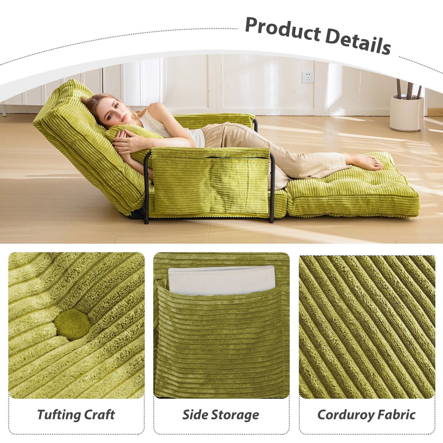 Divano a sacco, divano letto da terra - 30x25,6