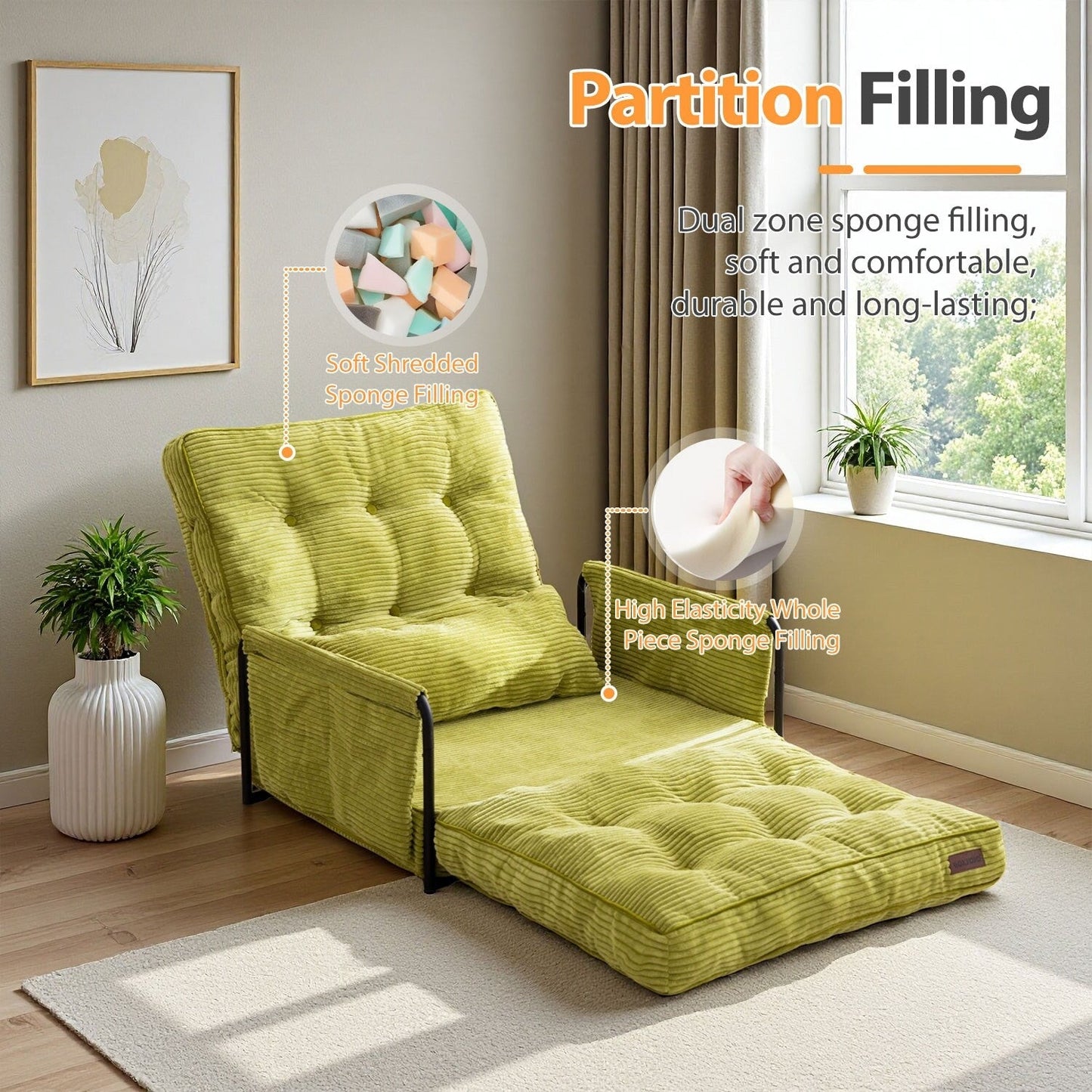 Divano a sacco, divano letto da terra - 30x25,6