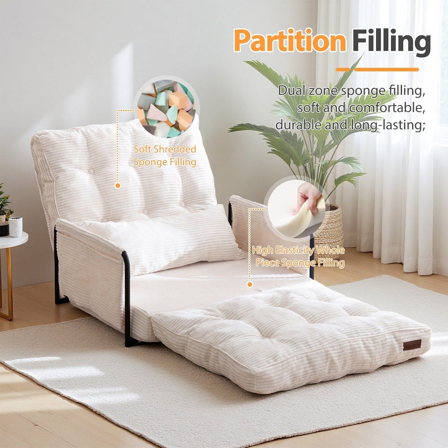 Divano a sacco, divano letto da terra - 30x25,6