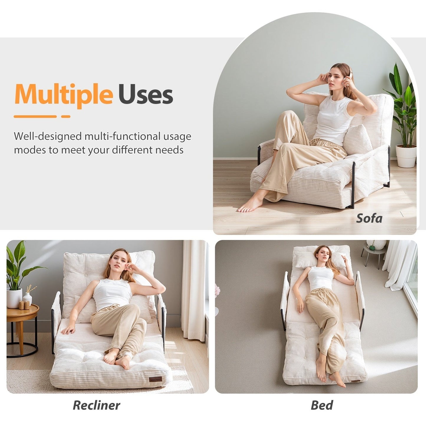 Divano a sacco, divano letto da terra - 30x25,6