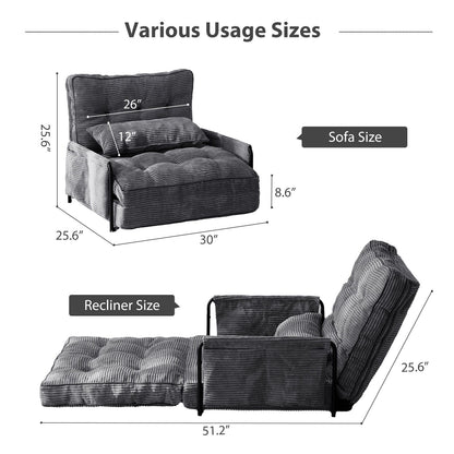 Divano a sacco, divano letto da terra - 30x25,6