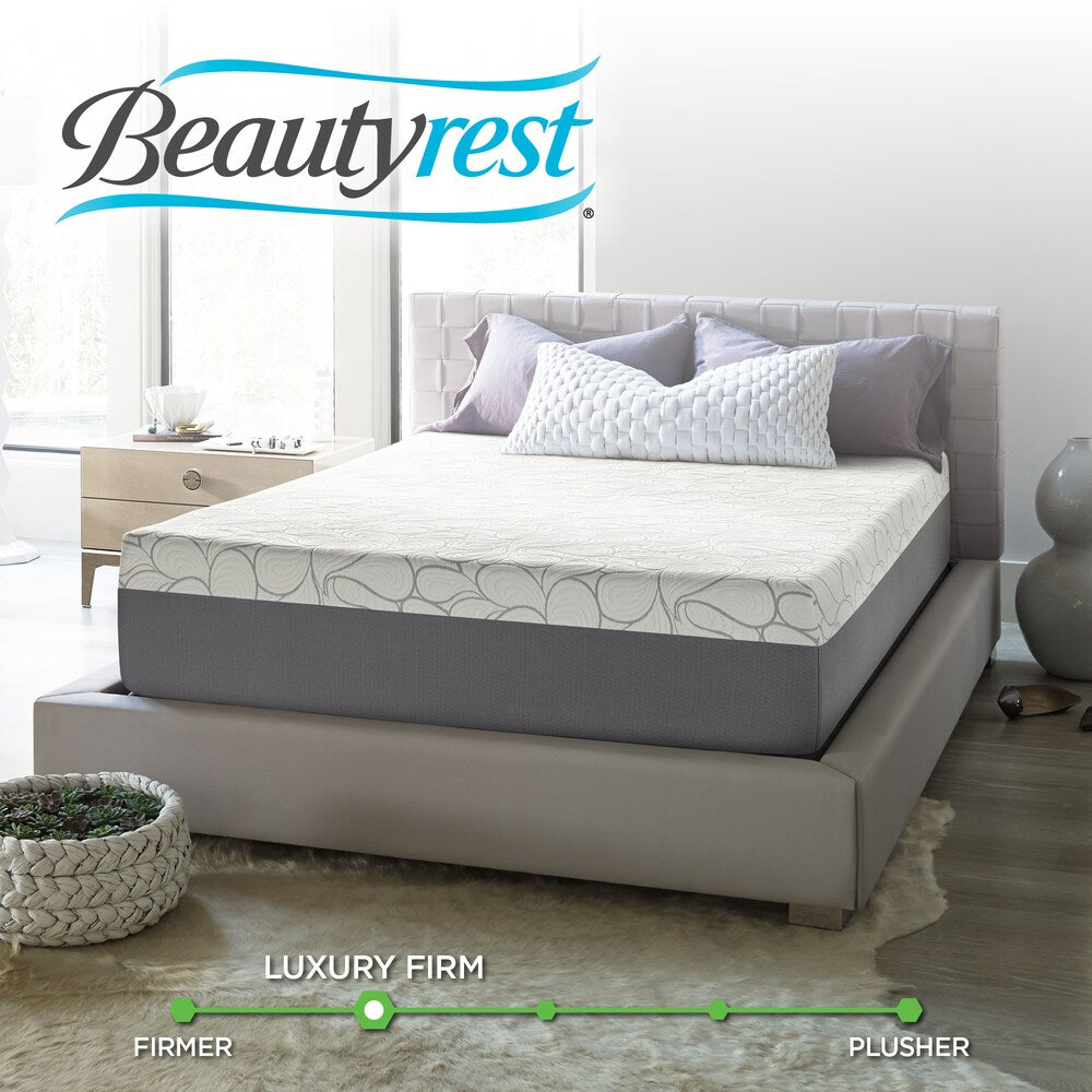 Materasso in memory foam gel Beautyrest da 14 pollici in una scatola