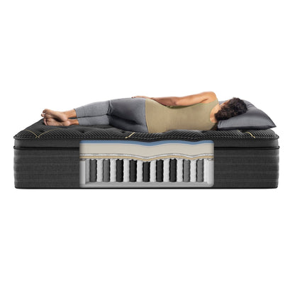 Materasso Beautyrest Black K-Class 15,75 con cuscino superiore rigido