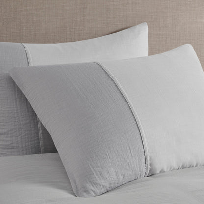 Beautyrest Miro - Set copripiumino oversize in garza, 3 pezzi (inserto escluso)