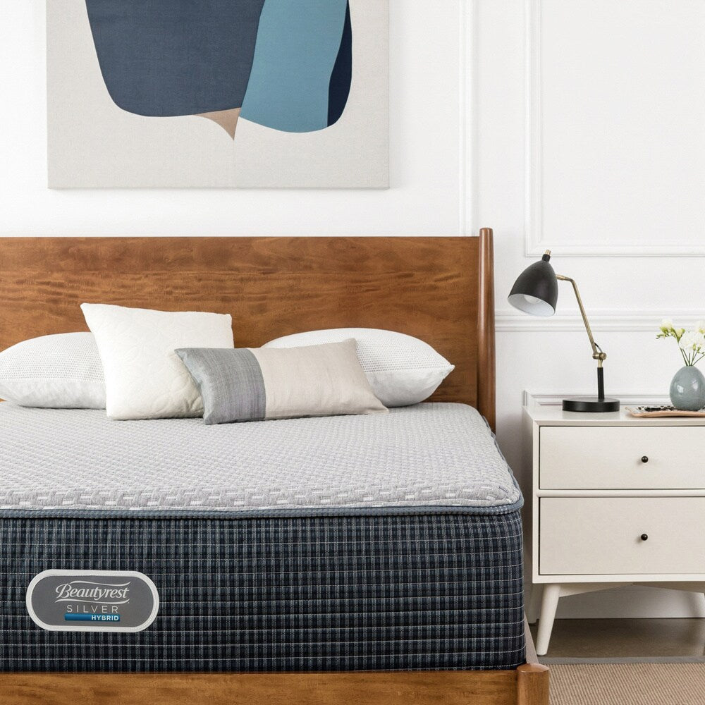 Set di materassi ibridi Beautyrest Silver East Hill Lake Firm Hybrid da 13,5 pollici, dimensioni standard - N/D