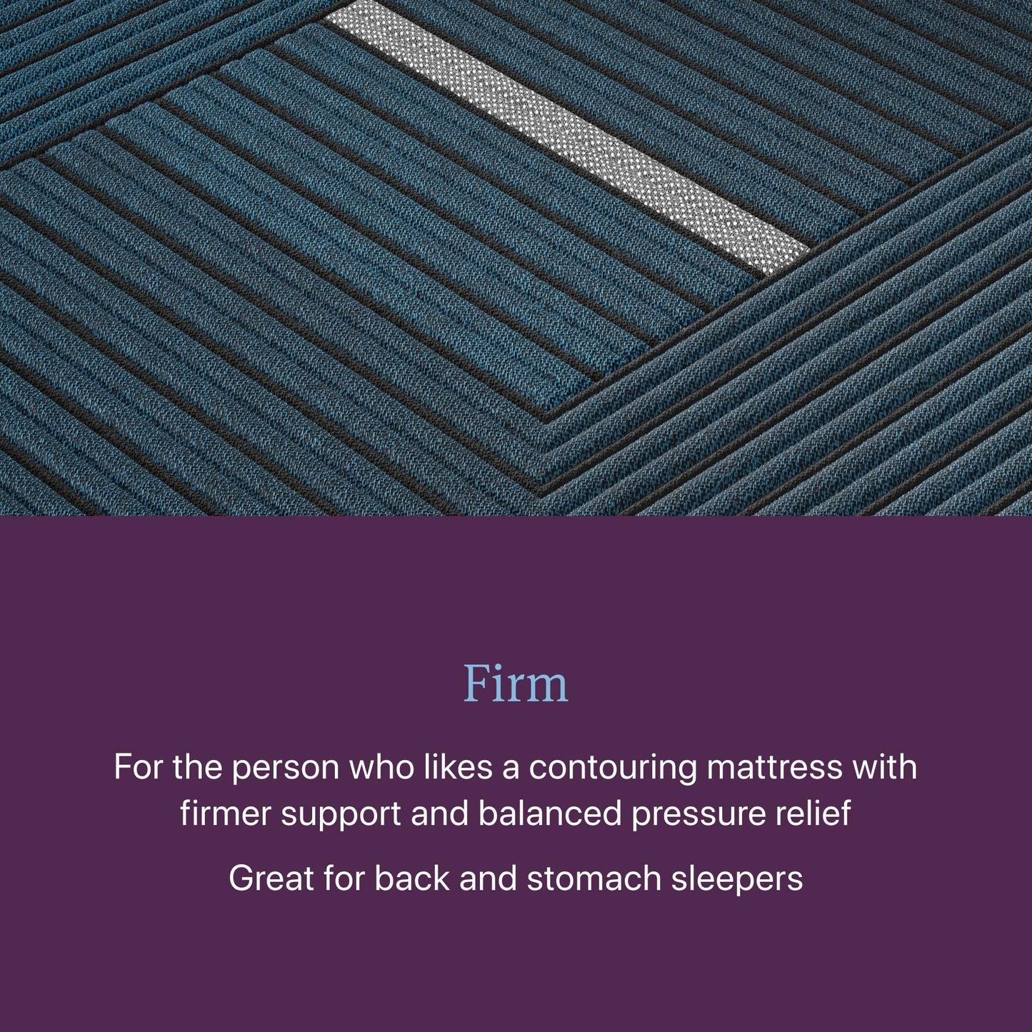 Materasso ibrido Beautyrest World Class Level Four Firm - Blu scuro