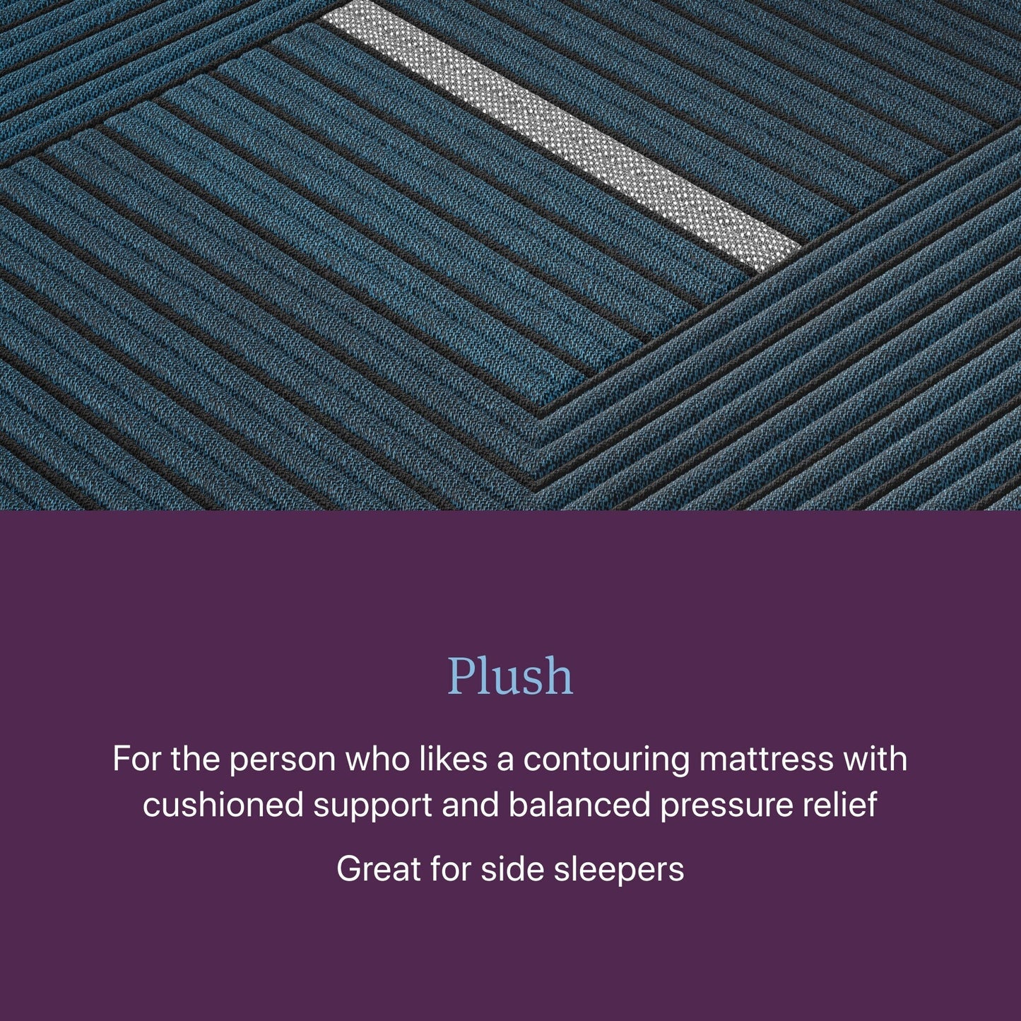 Materasso ibrido Beautyrest World Class Level Four - Blu scuro