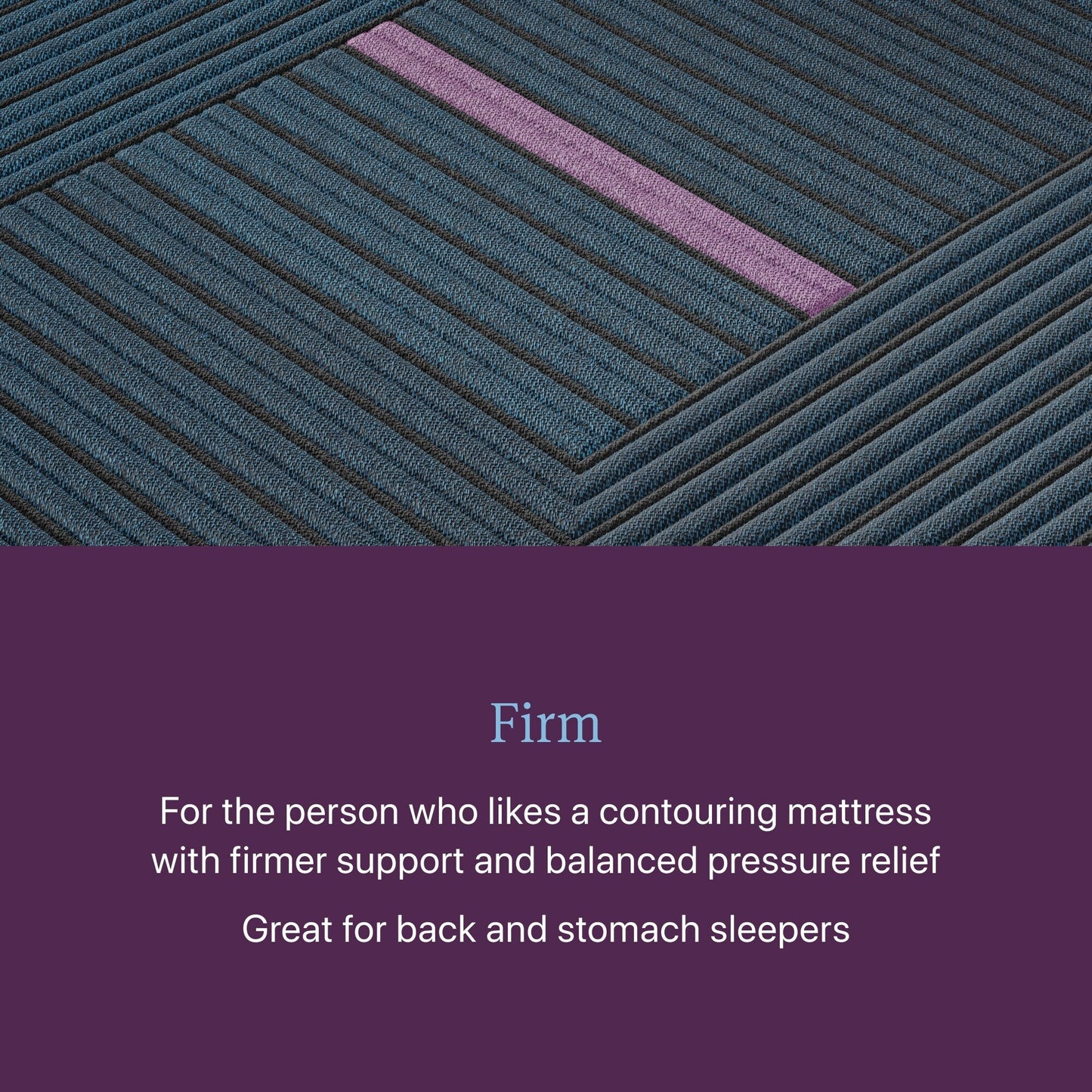 Materasso ibrido Beautyrest World Class Level Three Firm - Blu scuro