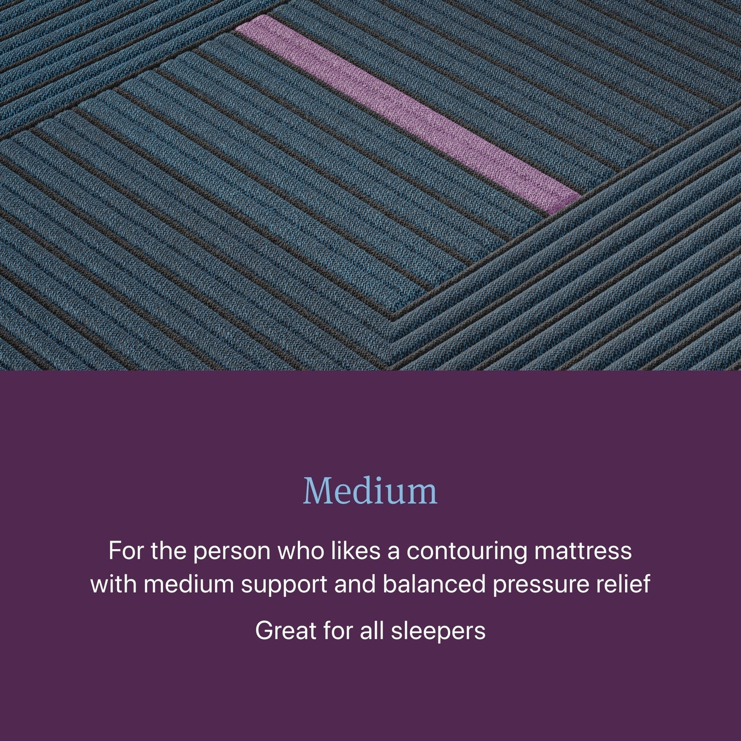 Materasso ibrido Beautyrest World Class Level Three Medium - Blu scuro