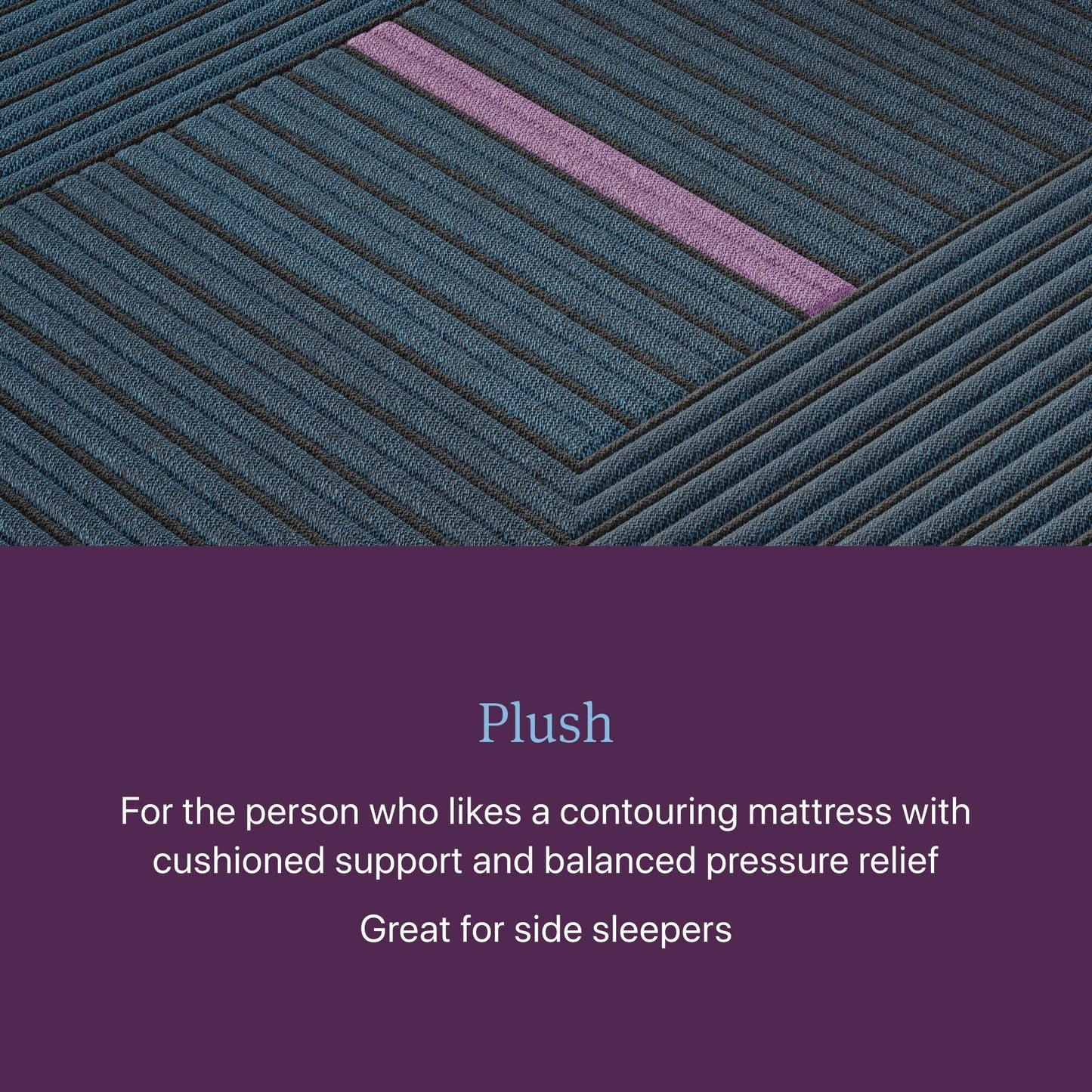 Materasso ibrido Beautyrest World Class Level Three - Blu scuro