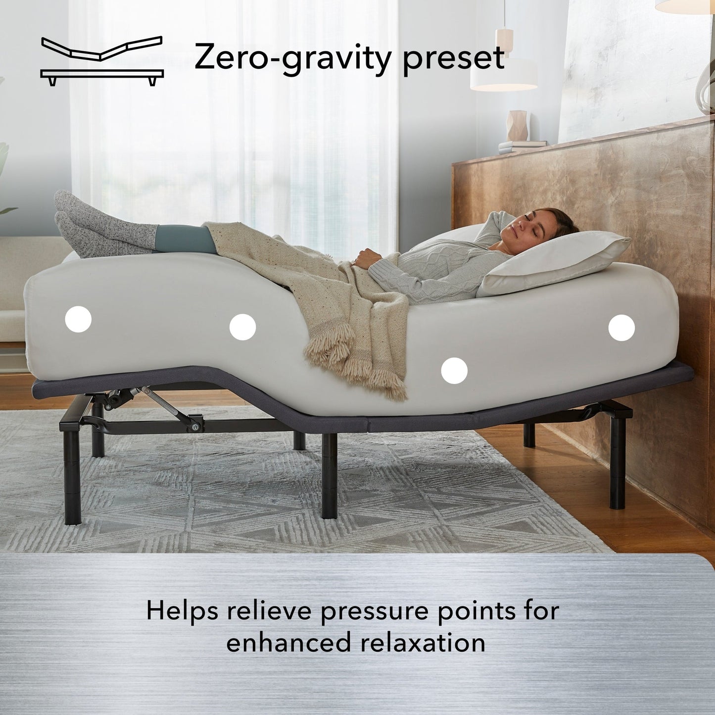 Base regolabile Beautyrest Baselogic Silver