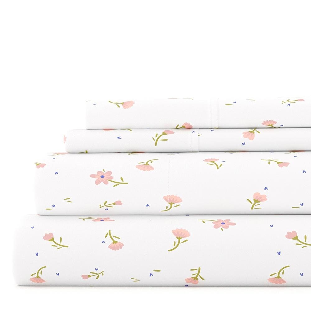 Set di lenzuola con tasca profonda, 4 pezzi, stampate e doppia spazzolatura di Becky Cameron