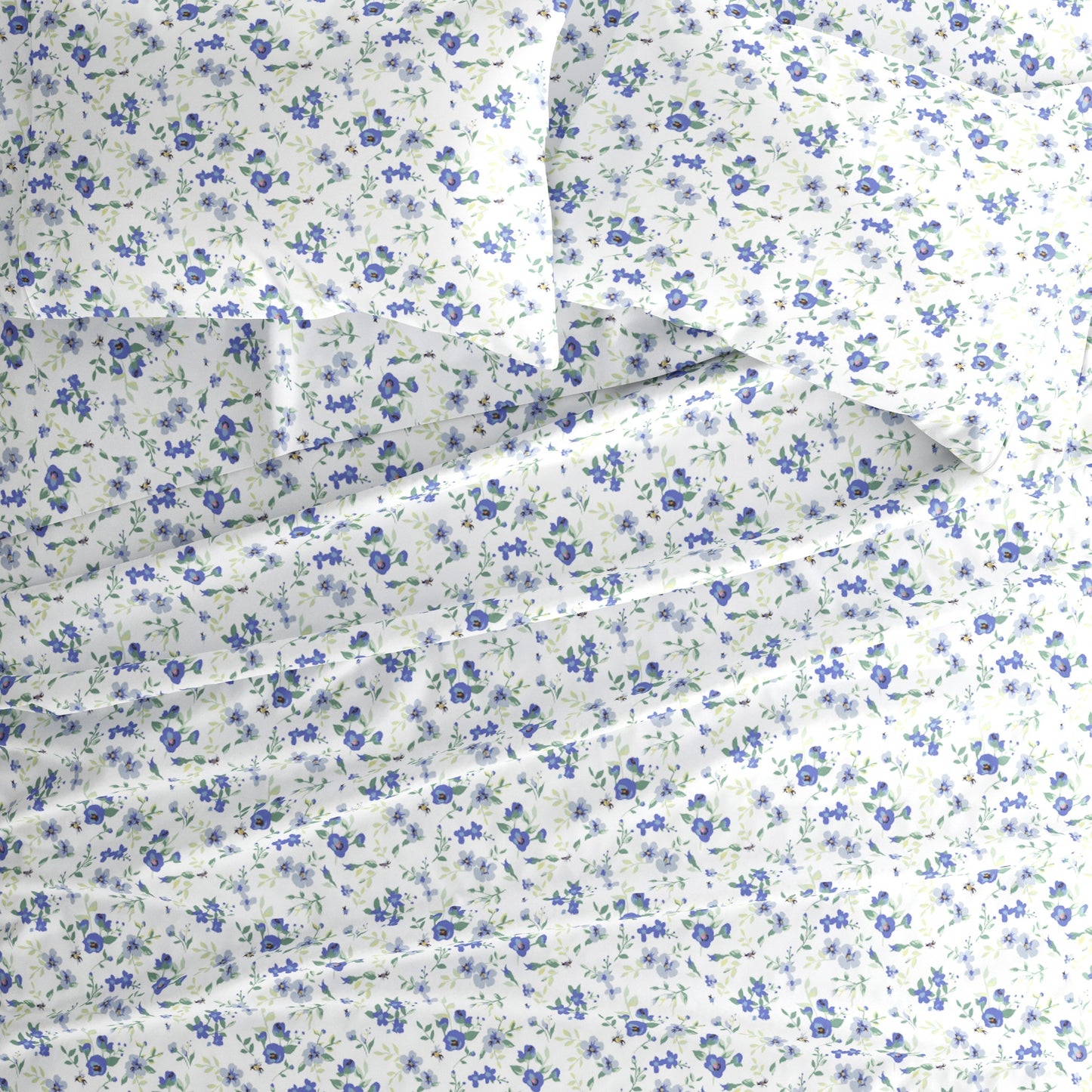 Set di lenzuola con tasca profonda, 4 pezzi, stampate e doppia spazzolatura di Becky Cameron