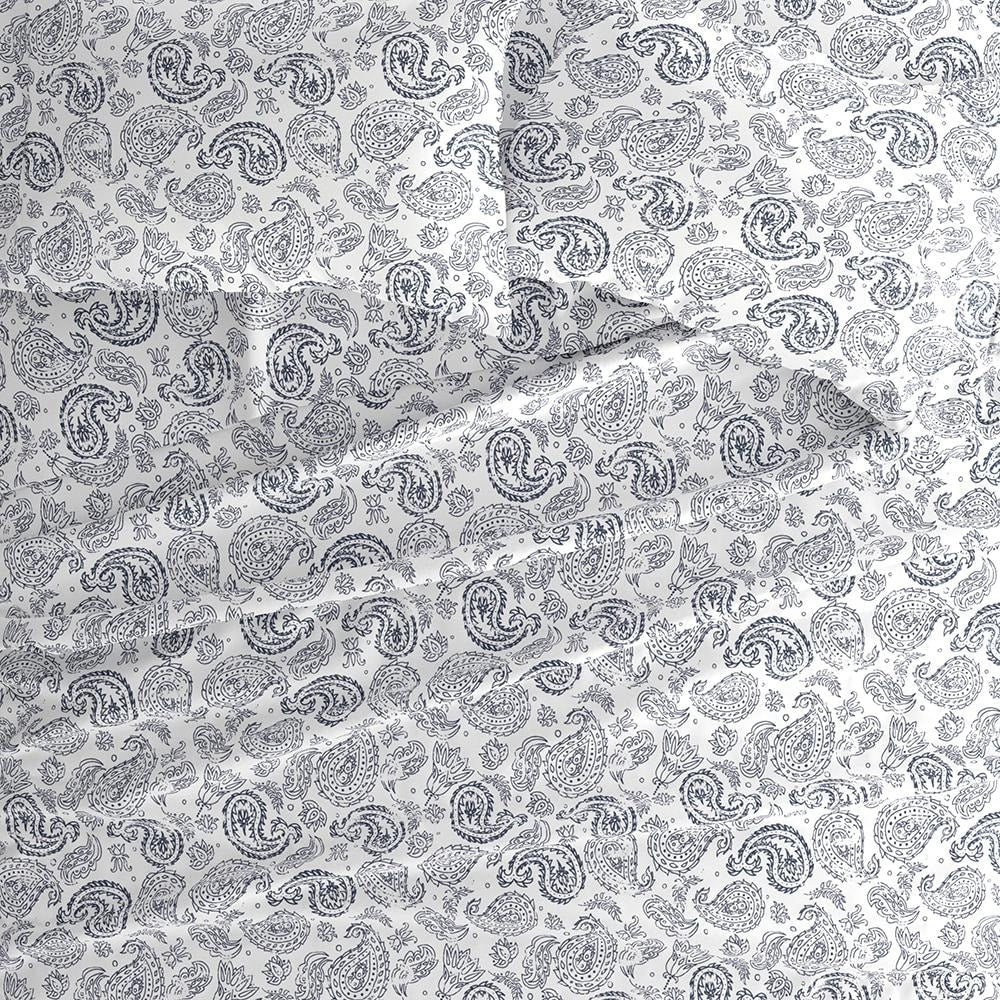 Set di lenzuola con tasca profonda, 4 pezzi, stampate e doppia spazzolatura di Becky Cameron