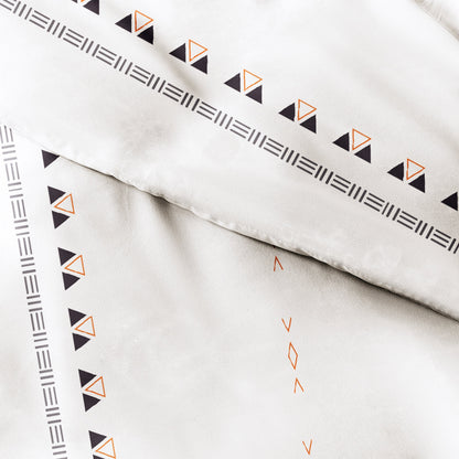 Set copripiumino 3 pezzi Becky Cameron Natural Geo Lines