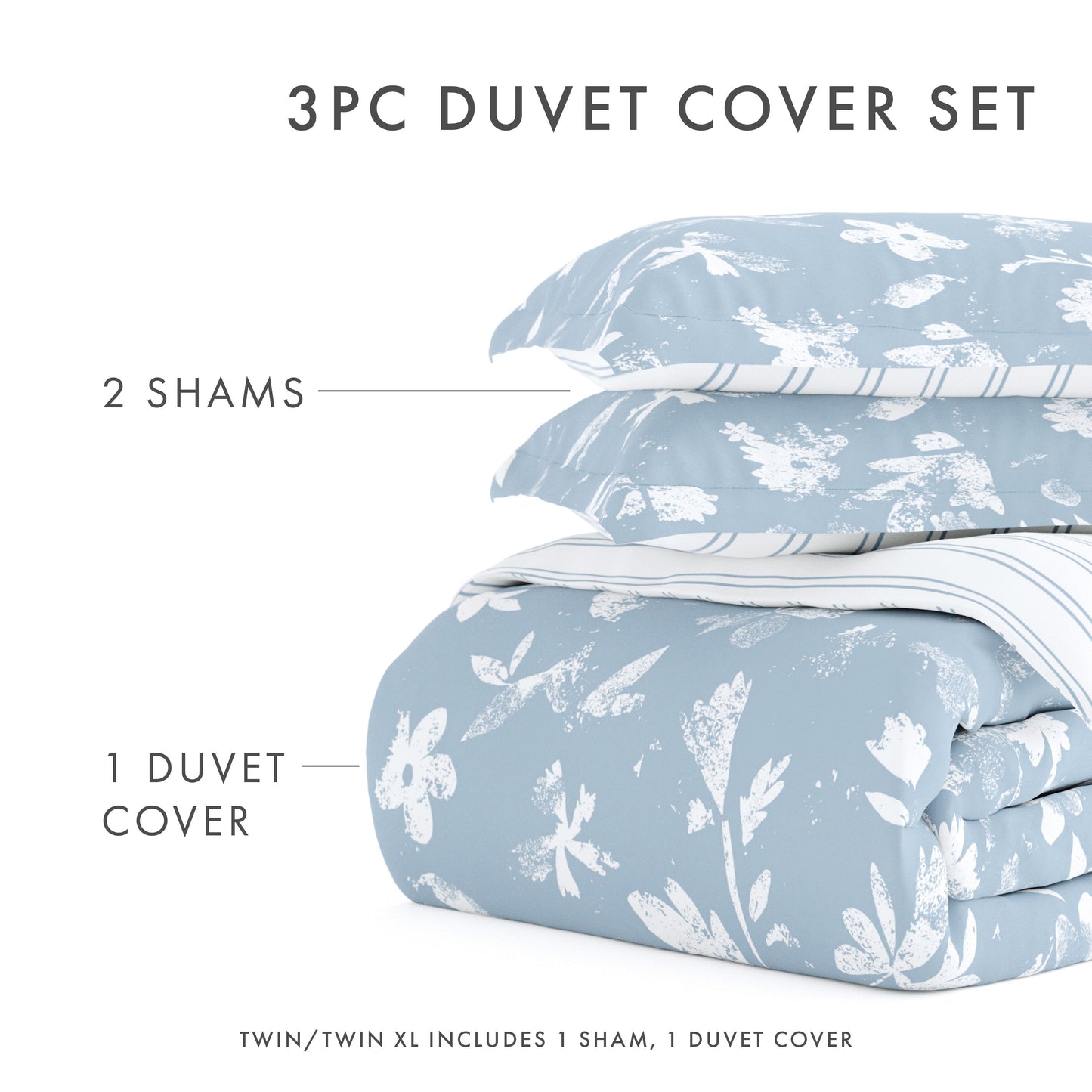Set copripiumino reversibile da 3 pezzi Becky Cameron Oversized Country Home