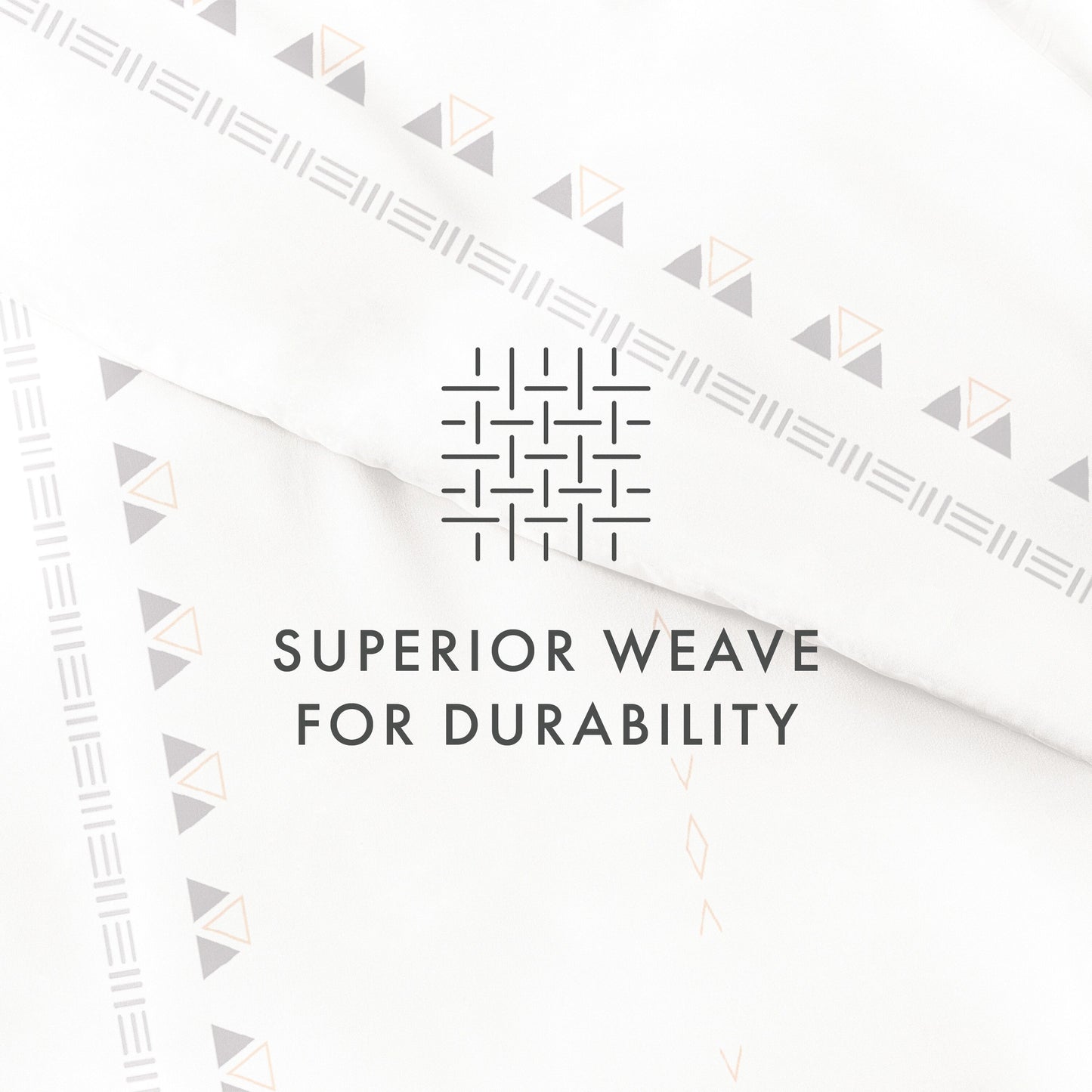 Set copripiumino 3 pezzi Becky Cameron Natural Geo Lines