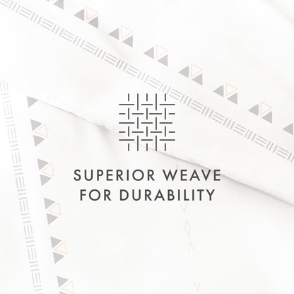 Set copripiumino 3 pezzi Becky Cameron Natural Geo Lines