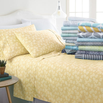 Set di lenzuola con tasche profonde stampate Becky Cameron da 4 pezzi