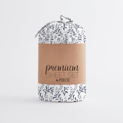 Set di lenzuola con tasche profonde stampate Becky Cameron da 4 pezzi