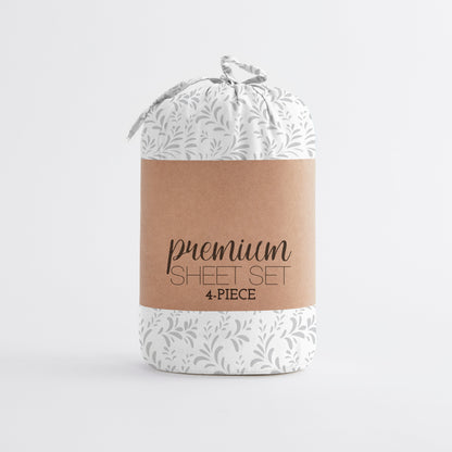 Set di lenzuola con tasche profonde stampate Becky Cameron da 4 pezzi