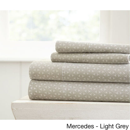 Set di lenzuola con tasche profonde, 4 pezzi, stampate e ultra morbide di Becky Cameron