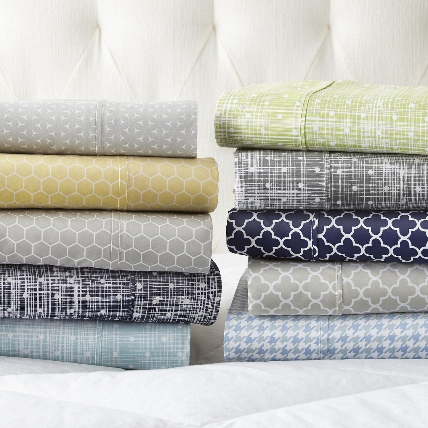 Set di lenzuola con tasche profonde, 4 pezzi, stampate e ultra morbide di Becky Cameron