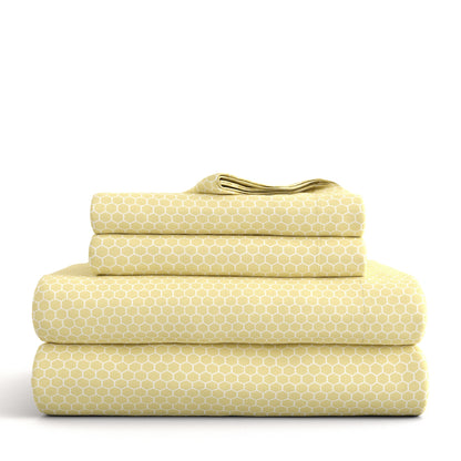 Set di lenzuola con tasche profonde, 4 pezzi, stampate e ultra morbide di Becky Cameron