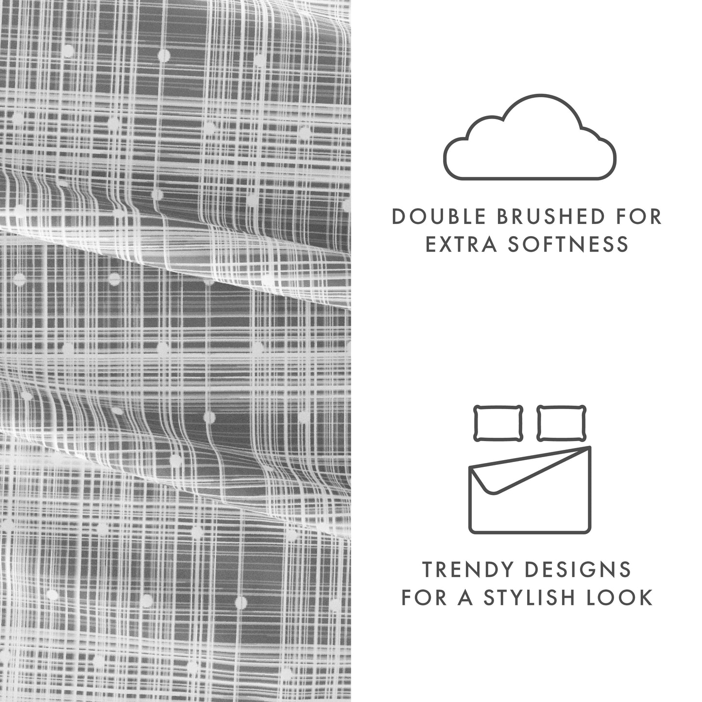 Set di lenzuola con tasche profonde, 4 pezzi, stampate e ultra morbide di Becky Cameron