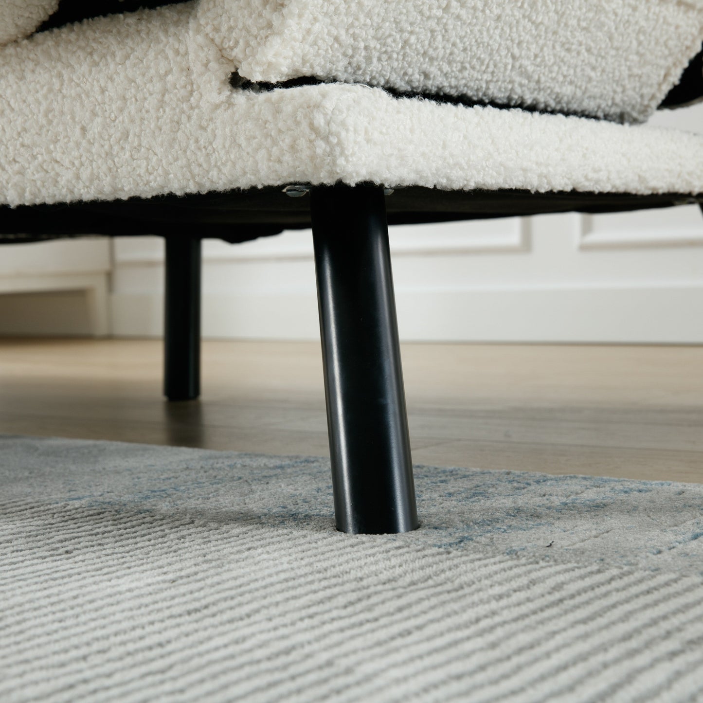 Mobili per camera da letto, mobili per soggiorno, divano con cuscino spesso, divano letto, divano letto con piedini in metallo.