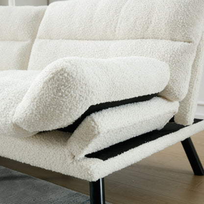 Mobili per camera da letto, mobili per soggiorno, divano con cuscino spesso, divano letto, divano letto con piedini in metallo.