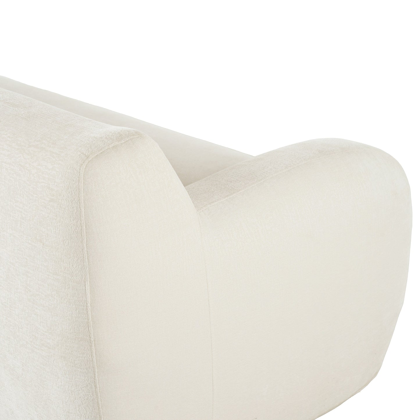 Divano a 3 posti Beige 81.5 Minimalist Compression con sedute ampie e imbottitura in schiuma ad alta densità per soggiorni