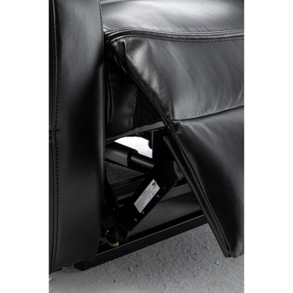 Poltrona reclinabile elettrica oversize beige con motore OKIN e reclinazione a 180°