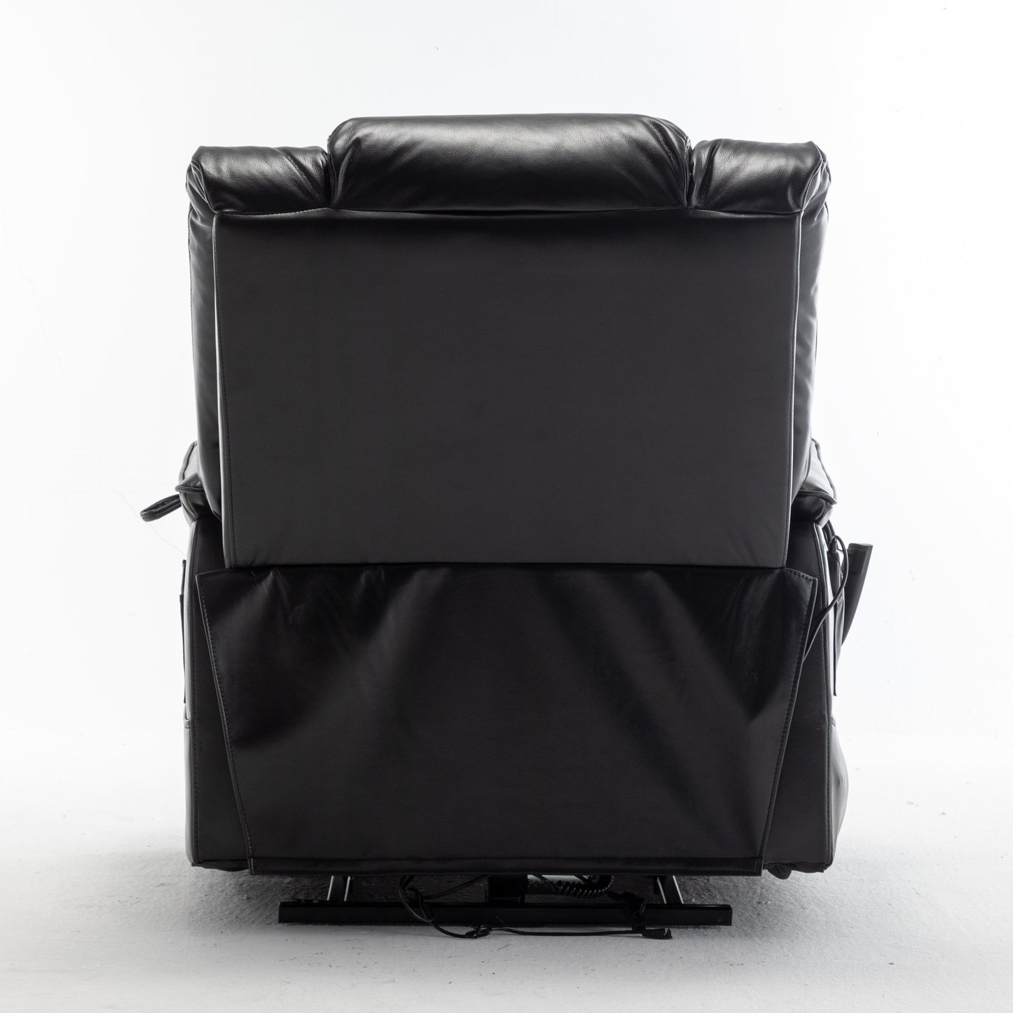 Poltrona reclinabile elettrica oversize beige con motore OKIN, funzione di reclinazione a 180°, seduta extra larga e tasche laterali portaoggetti