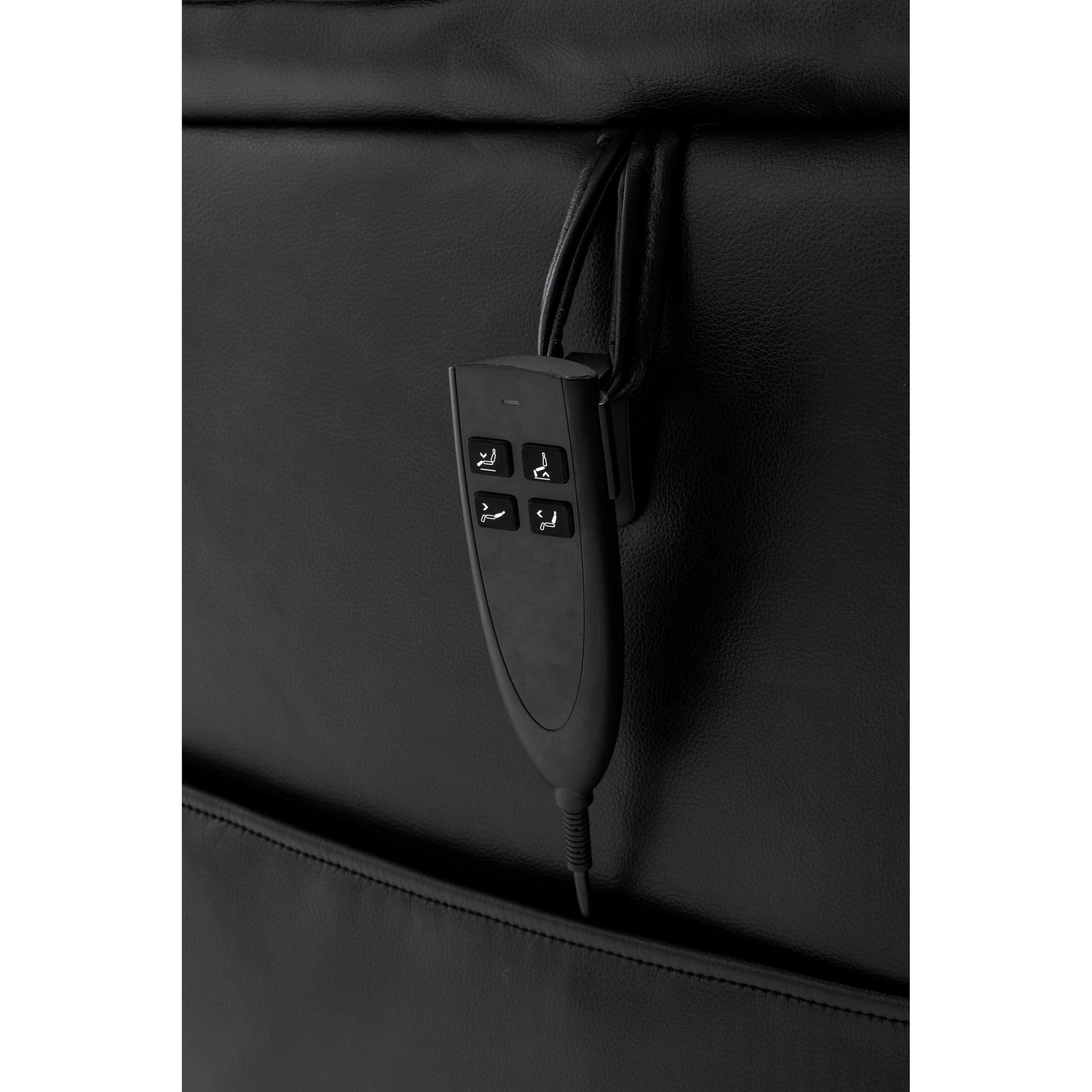 Poltrona reclinabile elettrica oversize beige con motore OKIN, funzione di reclinazione a 180°, seduta extra larga e tasche laterali portaoggetti