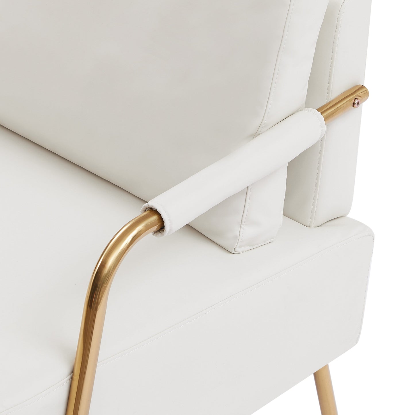 Divano a due posti in tessuto beige adatto agli animali domestici con cuscino rimovibile