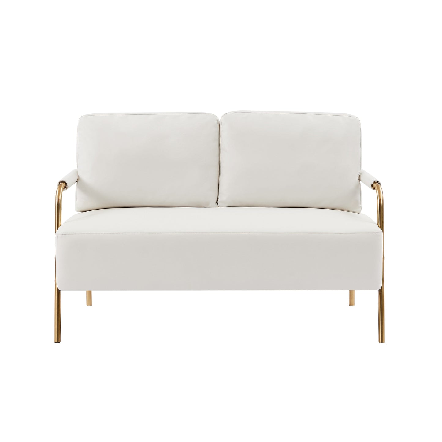 Divano a due posti in tessuto beige adatto agli animali domestici con cuscino rimovibile