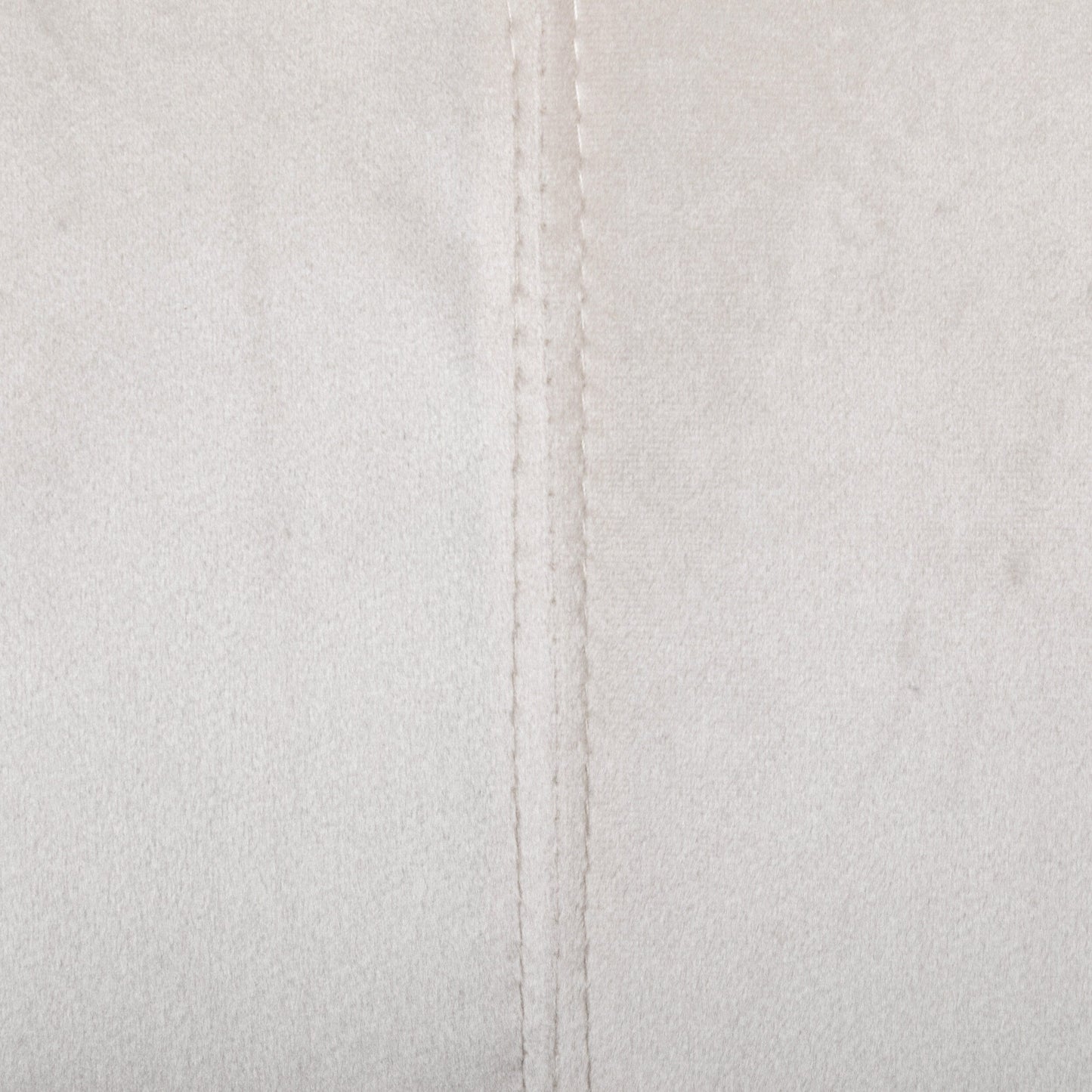 Divano a 3 posti in velluto beige con cuciture a canale e gambe in metallo