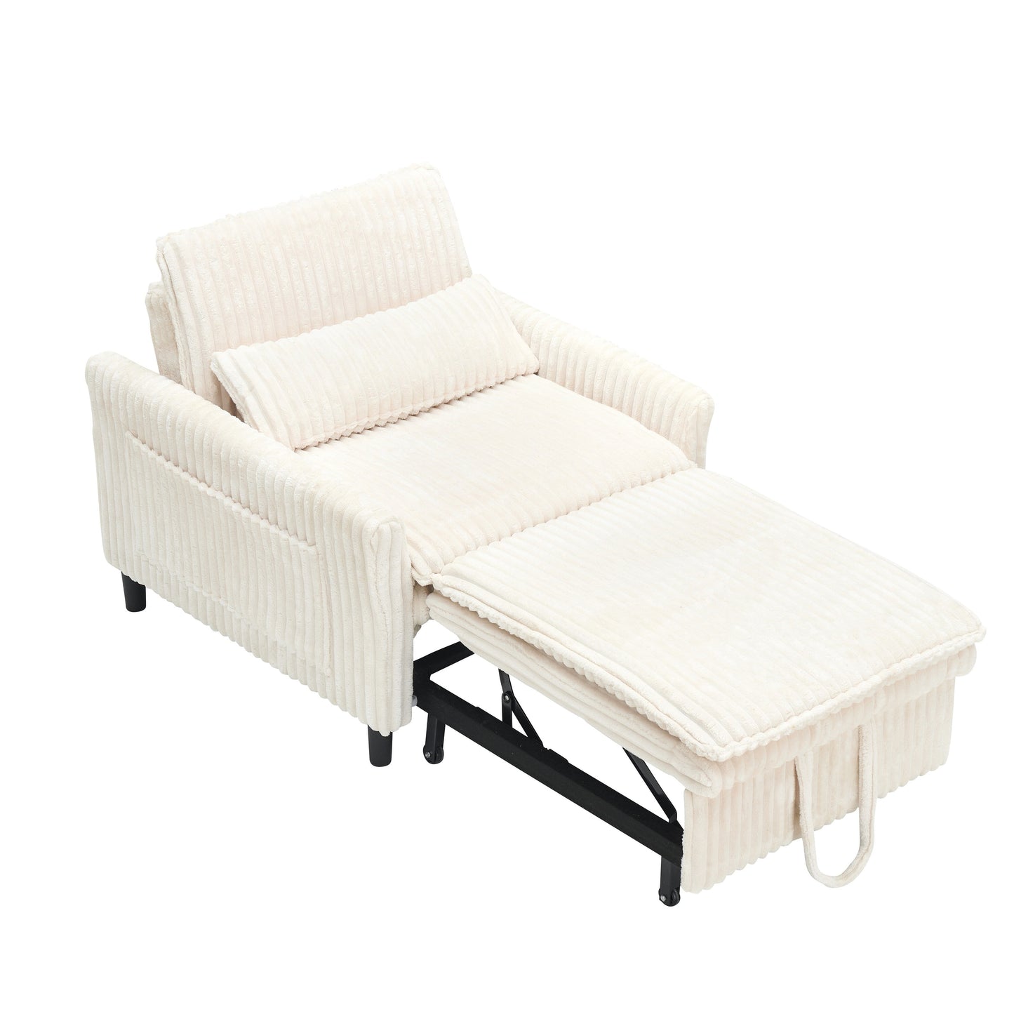 Comoda sedia beige per piccolo appartamento, camera da letto, balcone, divano letto piccolo, divano pigro, divano con cuscino