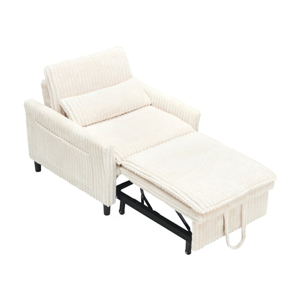 Comoda sedia beige per piccolo appartamento, camera da letto, balcone, divano letto piccolo, divano pigro, divano con cuscino