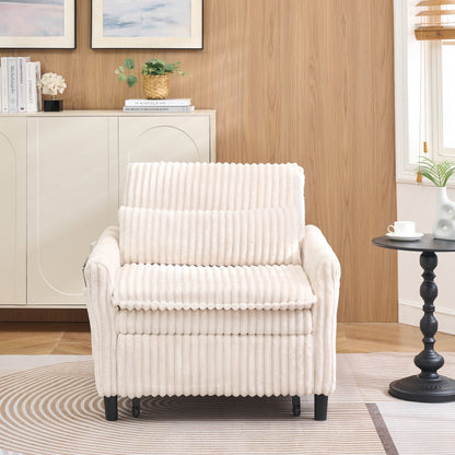 Comoda sedia beige per piccolo appartamento, camera da letto, balcone, divano letto piccolo, divano pigro, divano con cuscino